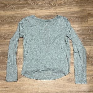 Lululemon Open Back Blue Long Sleeve Top
